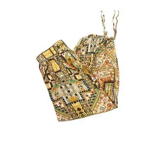 Rachel Zoe Boho Artsy Funky Cropped Jogger Style Lounge Pants Wpmen's Size Small